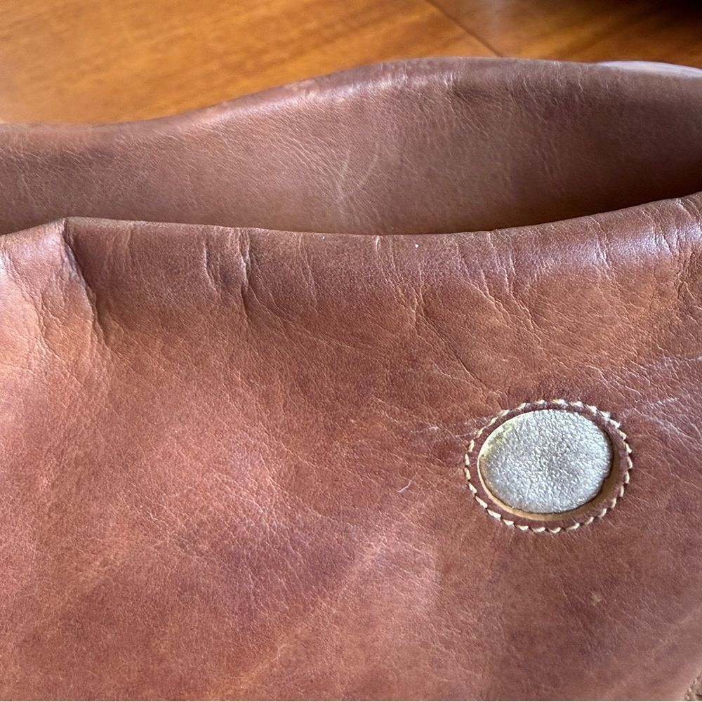 Vintage Rare Coach Leather Polka Dot Patchwork Shoulder Bag Silver Hardware - Picture 4 of 15